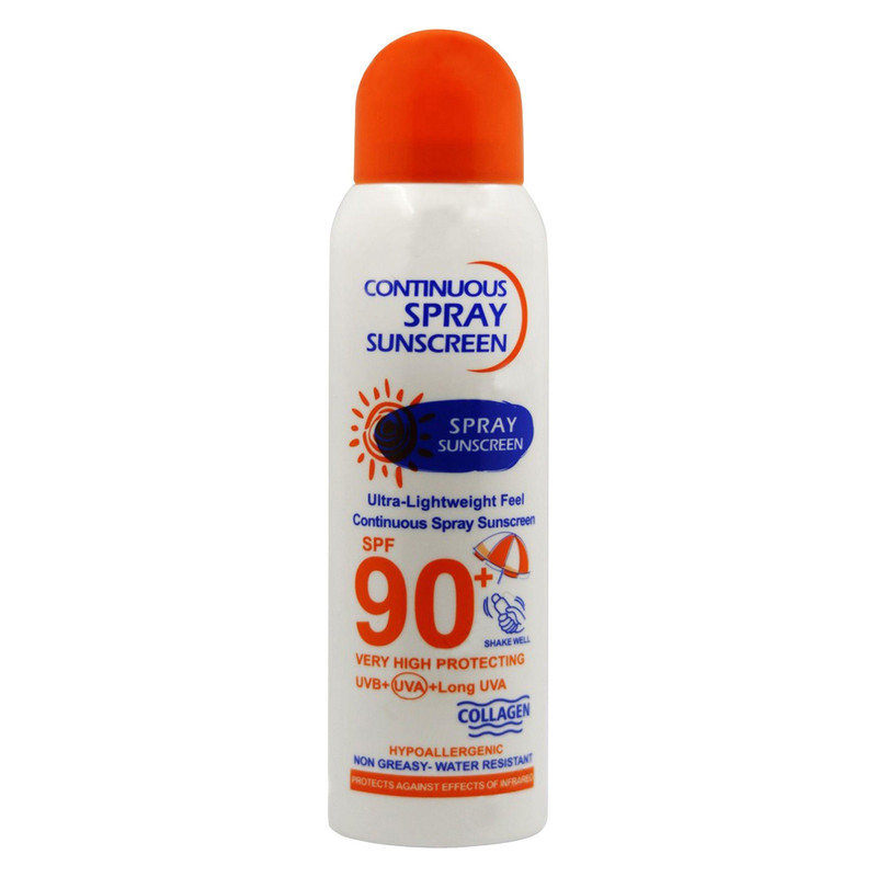 اسپری ضدآفتاب وکالی SPF 90 بی رنگ | حجم 230 میلی‌لیتر - محافظت قوی