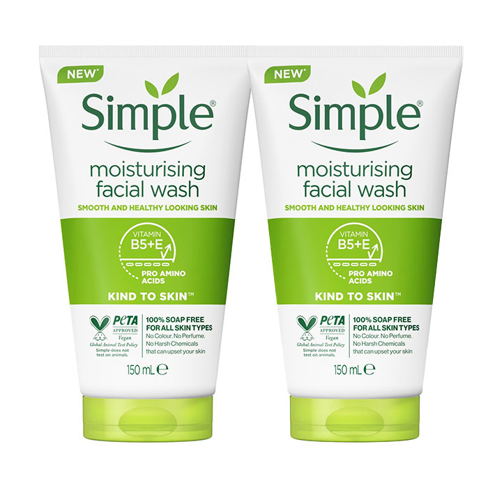 ژل شستوشوی صورت سیمپل مدل moisturising حجم 150 میلیلیتر اصلی