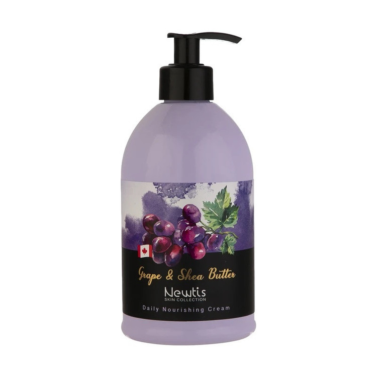 کرم مرطوب کننده و نرم کننده دست نیوتیس مدل هسته انگور شی باتر مناسب برای انواع پوست حجم 500 میلی لیتر