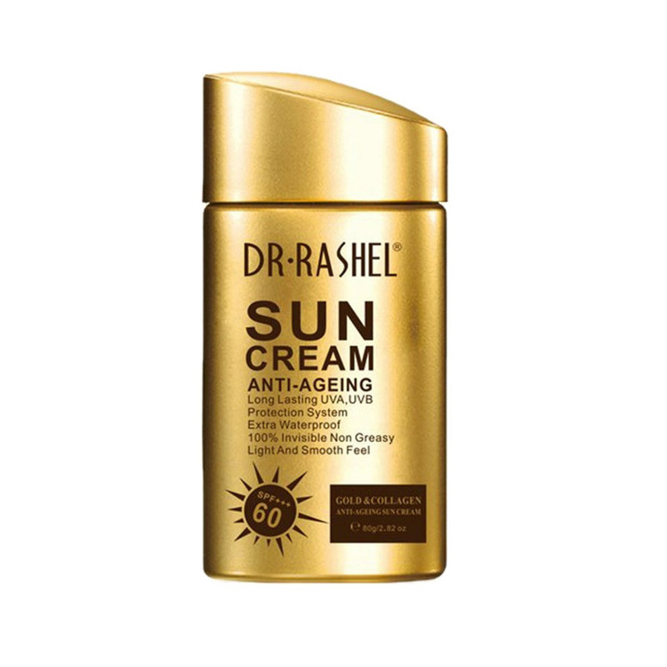 کرم ضد آفتاب دکتر راشل مدل anti - aging spf 60 وزن 80 گرم