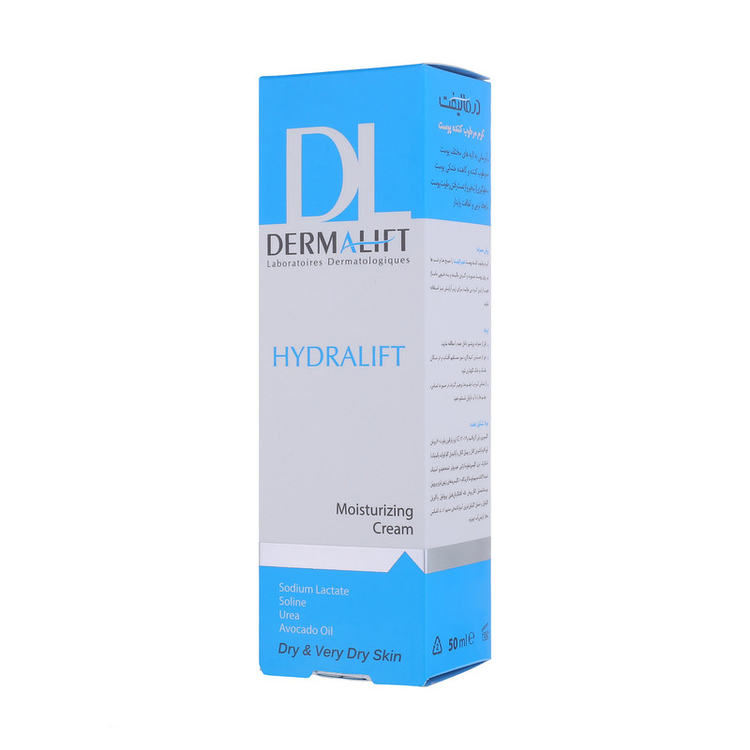کرم مرطوب کننده صورت درمالیفت مدل HYDRALIFT مناسب پوستهای خشک حجم 50 میلی لیتر
