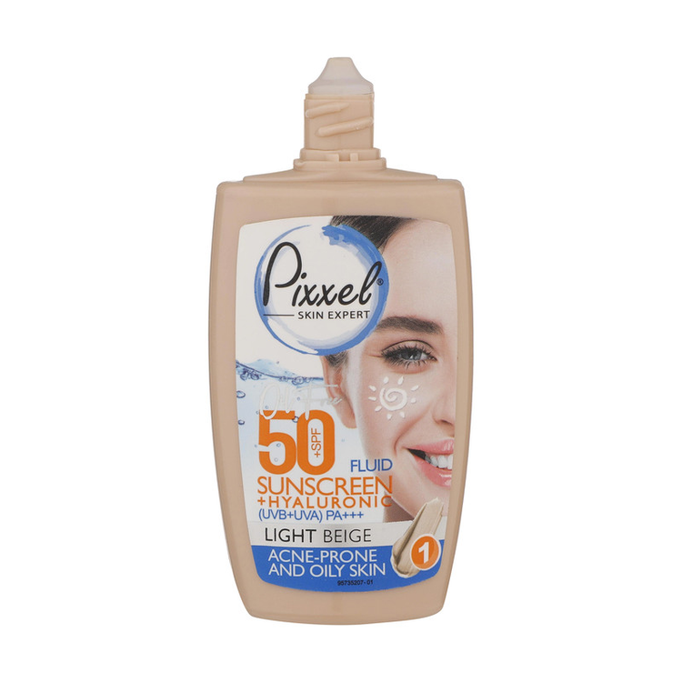 کرم ضدآفتاب رنگی پیکسل 50 SPFمدل LIGHT BEIGE مناسب برای پوستهای چرب، حجم 50 میلیلیتر