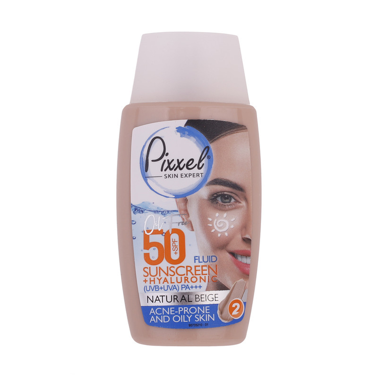 کرم ضدآفتاب پیکسل مدل Natural BEIGE، حجم 50 میلیلیتر پوست خشک و حساس