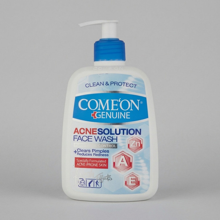 ژل شستوشوی صورت کامان مدل Acne Solution حجم 500 میلیلیتر پوست چرب و جوشدار