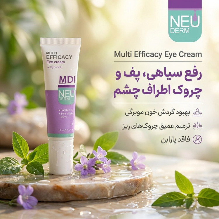 کرم دور چشم نئودرم مدل Multi Efficacy حجم 15 میلی لیتر