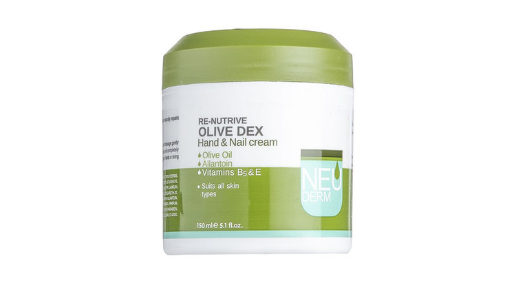 کرم مرطوبکننده دست و ناخن نئودرم مدل Olive Dex حجم 150 میلیلیتر