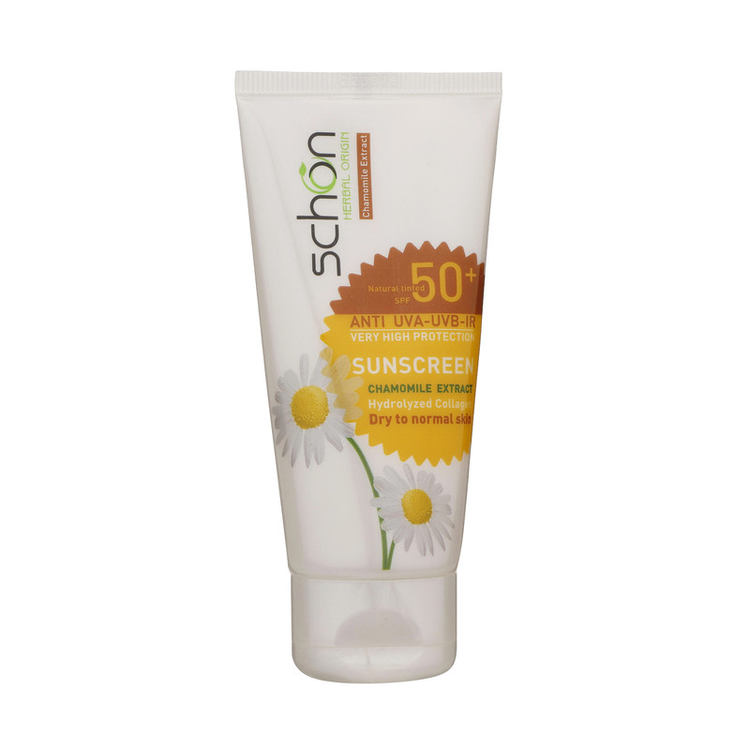کرم ضد آفتاب رنگی شون، 50 SPF، مدل رنگی طبیعی ، مناسب پوست خشک تا نرمال حجم 50 میلیلیتر