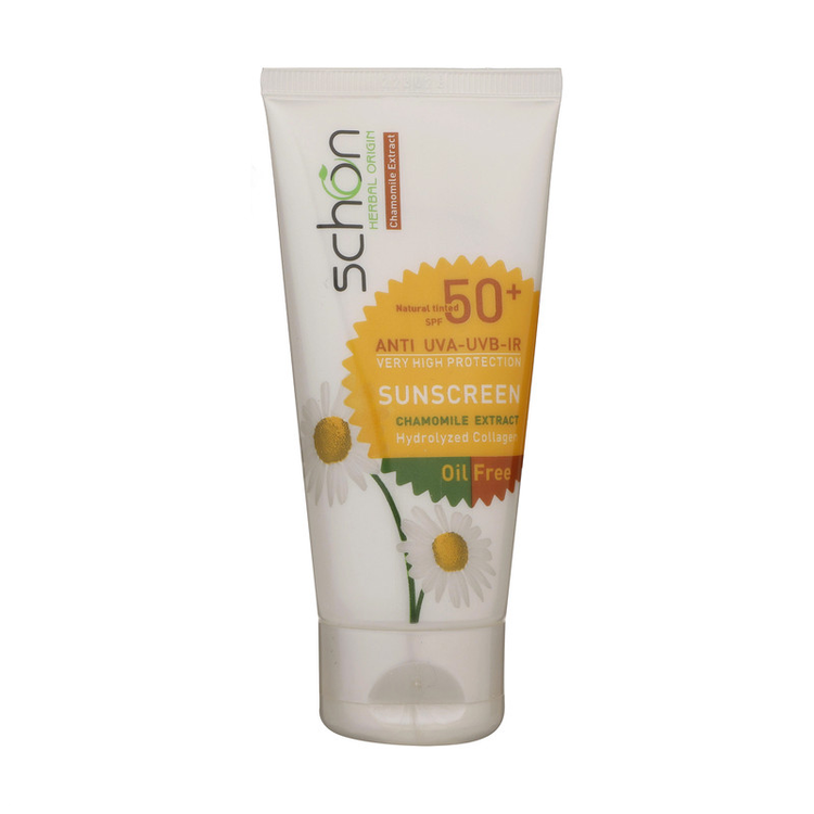 کرم ضدآفتاب رنگی فاقد چربی شون با رنگ بژ طبیعی + SPF50