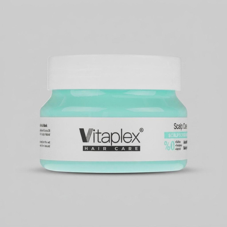 ماسک اسکراب مو ویتاپلکس مدل Scalp Care مناسب برای موهای چرب و دارای شوره وزن 295 گرم