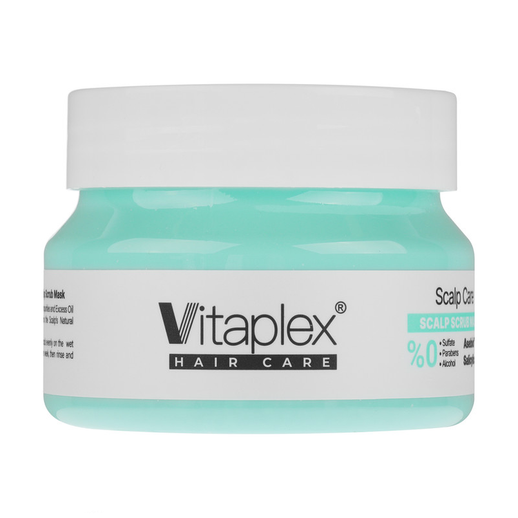 ماسک اسکراب مو ویتاپلکس مدل Scalp Care مناسب برای موهای چرب و دارای شوره وزن 295 گرم