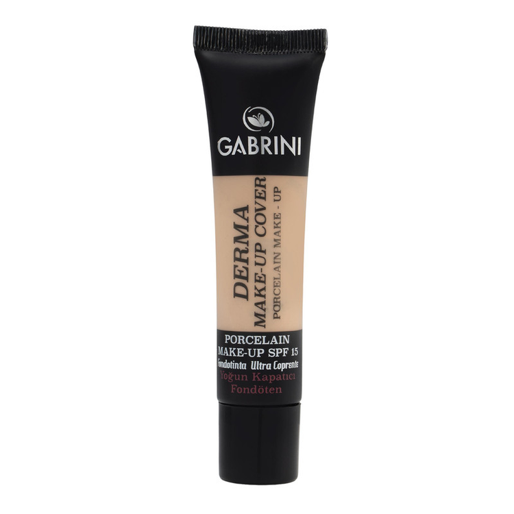 کرم پودر مایع SPF 15 گابرینی مدل Derma شماره 101 مناسب برای انواع پوست حجم 40 میلیلیتر